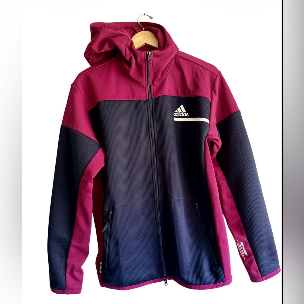 adidas Mens Z.N.E AEROREADY Athletics Full Zip Sweatshirt Jacket with Hood NWOT - Picture 3 of 8
